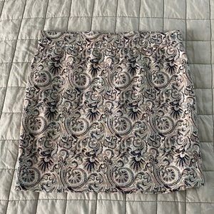 Free People Paisley Mini Skirt